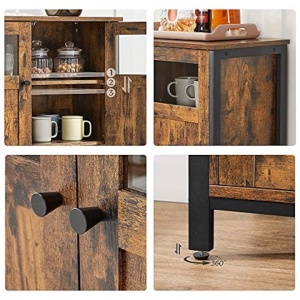Consola living, Vasagle, Maro Rustic, LSC099B01,100 x 35 x 75 cm, Resigilat, Grad A - Img 4
