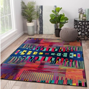 Covor Oyo Concept cu print digital baza tesuta Rezrail 80x140 cm, Resigilat, Grad A - Img 2