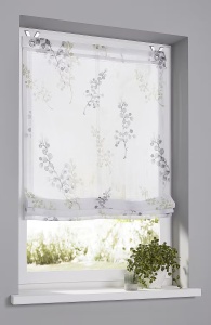 Danny jaluzea semitransparenta 80x140 cm, 100% poliester, montaj simplu, alb/gri/verde - Verificat A · Re-Bloom - Img 2