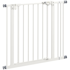 Grilaj de protectie pentru animale de companie Re-Bloom, metal/plastic, alb, 68 x 77 cm, Resigilat, Grad A