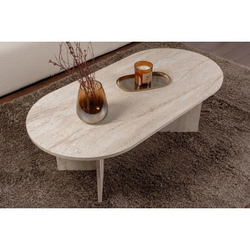 Hanah Home masuta de cafea 119x60x40 cm, PAL 18mm melaminat, travertin - Verificat A · Re-Bloom - Img 6