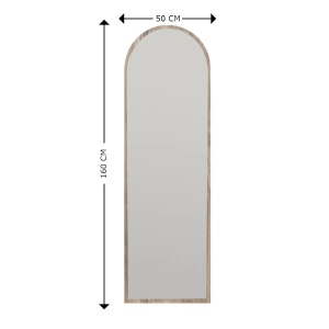 Hanah Home oglinda de perete, MDF 100%, 50x160x2.2 cm, nuc - Verificat A · Re-Bloom - Img 4