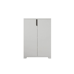 Hanah Home pantofar, PAL melaminat 100%, 60x34x97 cm, picioare plastic 3cm, capacitate 30kg/raft, multiple rafturi, fixare perete, alb - Verificat A · Re-Bloom