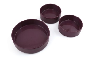 Hermia set 3 boluri ceramice, 14x14x5.5 cm, 520ml, antibacterian, rezistent termic/abraziune, mov - Verificat A · Re-Bloom - Img 5