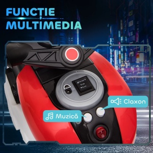 Motocicleta electrica copii Re-Bloom, 6V 25W, PP/metal, 86x42x52 cm, lumini+sunet, autonomie 45 min, varsta 3-5 ani, 25 kg, rosu - Verificat A · Re-Bloom - Img 6