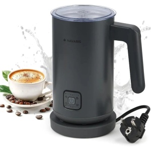 Navaris aparat spumare lapte, 500W, 300ml, 5 moduri, antiaderent, baza detasabila, Negru - Verificat A · Re-Bloom