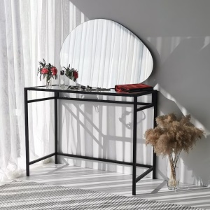 Oglinda decorativa Re-Bloom, MDF/sticla, alb, 76 x 50 cm - Img 2