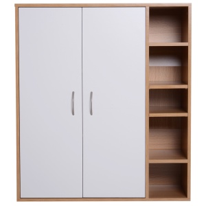 Pantofar, PAL, natur/alb, 80 x 32 x 90,5 cm, Resigilat, Grad A - Img 3