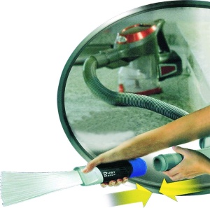 Perie de praf pentru aspirator MisHome, plastic, negru/albastru, 250 mm - Img 2