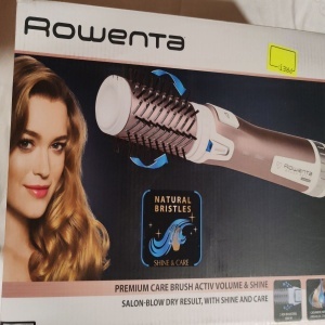 Perie rotativa Rowenta Brush Activ' Premium Care CF9540F0, 1000W, 2 trepte, 2 viteze, ionizare, 2 perii, Cashmere Keratin, invelis ceramic, Roz, Resigilat, Grad A - Img 3
