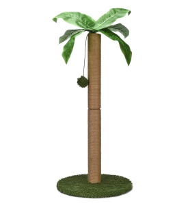 Pfotenolymp stalp de zgariat pentru pisici, 14.1x81 cm, maro/verde - Verificat A · Re-Bloom