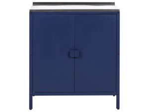 Produs Resigilat Dulap bucatarie exterior Re-Bloom Vilama, otel/inox, 80x50x90 cm, rezistenta UV, albastru inchis - Verificat A - Img 5