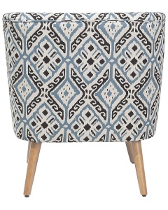 Produs Resigilat Fotoliu cu otoman Re-Bloom Tumba, textil/lemn cauciuc, 74x66x85 cm, model oriental, curea elastica, spuma 20cm, 160 kg, multicolor - Verificat A - Img 5