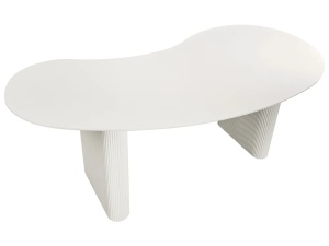 Produs Resigilat Masa de dining Re-Bloom Peery, MDF, 198x93x76 cm, 8 persoane, 100 kg, alb - Verificat A - Img 3