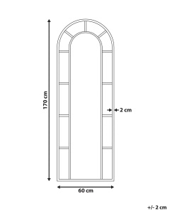 Produs Resigilat Oglinda de perete Re-Bloom Crosses, metal/sticla, 60x3x170 cm, auriu - Verificat A - Img 3