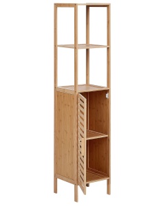Produs Resigilat Raft de depozitare pentru baie Re-Bloom Owasso, bambus, 32x30x145 cm, maro - Verificat A - Img 5