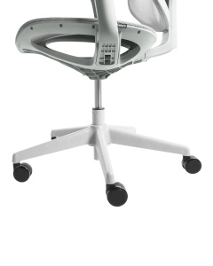 Produs Resigilat Scaun de birou Re-Bloom Aeri, plasa/polipropilena, 60x60x93-103 cm, 150 kg, gri deschis - Verificat A - Img 5