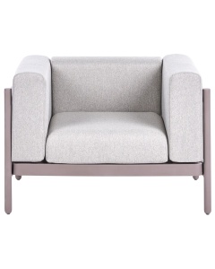 Produs Resigilat Set 2 fotolii de gradina Re-Bloom Ferretti, plastic/textil, 98x73x68 cm, perne incluse, 150 kg, gri/taupe - Verificat A - Img 6