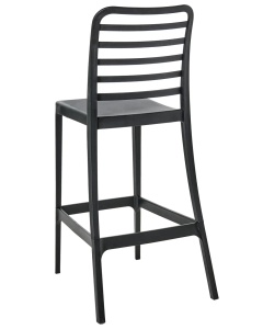 Produs Resigilat Set 4 scaune de bar Re-Bloom Seceda, polipropilena, 41x59x116 cm, UV5, rezistente la apa, negru - Verificat A - Img 4