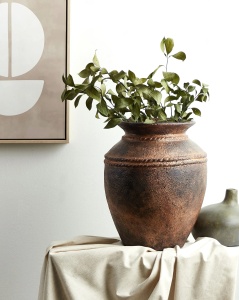 Produs Resigilat Vaza decorativa Re-Bloom Puchong, ceramica, 32x32x40 cm, cupru - Verificat A - Img 6