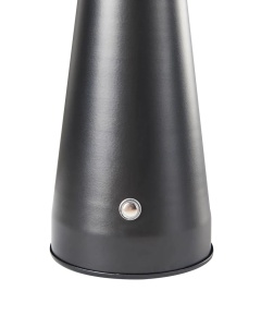 Produs Resigilat Veioza LED Re-Bloom Bocono, fier, 15x15x28 cm, LED integrat 150lm 3000K, variator intensitate, USB-C, IP20, negru - Verificat A - Img 5