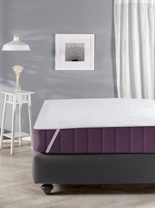 Protectie saltea, 80% poliester/20% bumbac, 140x200 cm, lavabil 40°C, alb - Verificat A · Re-Bloom - Img 2