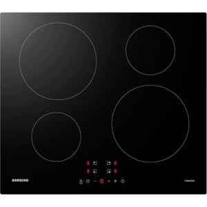Samsung NZ64M3NM1BB/UR plita incorporabila inductie, 4 zone gatit, 7200W, touch screen, oprire automata, protectie copii, afisaj LED, 59x52x5.7cm, 10.6kg, sticla ceramica neagra - Verificat A · Re-Bloom