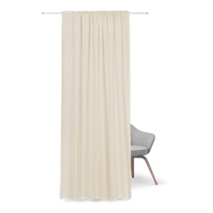 Saole draperie opaca 140x270 cm, bumbac/in, lavabila 30°C, crem - Verificat A · Re-Bloom - Img 3