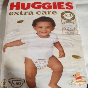 Scutece Huggies Extra care 4, 8-16 kg, 60 buc, Resigilat, Grad A - Img 2
