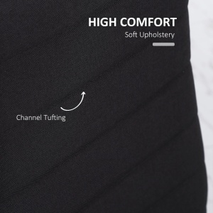 Set 4 scaune tapitate Re-Bloom, textil poliester efect in/metal, 41x50x97 cm, sezut 47 cm, 120 kg, negru - Verificat A · Re-Bloom - Img 6