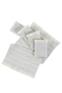 Set 5 prosoape de bucatarie, bumbac 100%, 38x65 cm, gri deschis - Verificat A · Re-Bloom - Img 1
