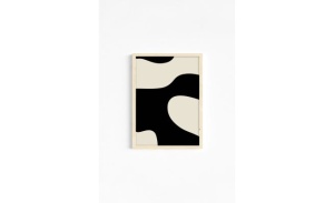 Set tablou decorativ Re-Bloom, MDF/lemn masiv, alb/natur/negru, 50 x 70 cm - Img 5