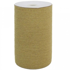 Sul de ata pentru macrame Suntq, bumbac, kaki, 200 m X 3 mm