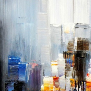 Tablou decorativ canvas, 100x140 cm, panza/lemn, multicolor - Verificat A · Re-Bloom - Img 3