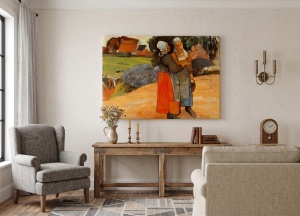 Tablou decorativ canvas, 70x100 cm, panza/lemn, multicolor - Verificat A · Re-Bloom - Img 2