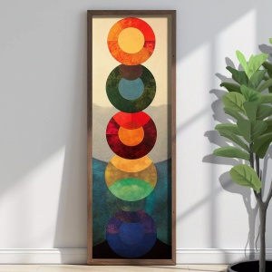 Tablou decorativ, MDF/lemn, 40x120 cm, format panoramic, multicolor - Verificat A · Re-Bloom - Img 5