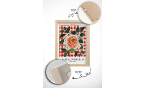 Tablou decorativ Re-Bloom, lemn masiv/hartie foto, multicolor, 33 x 48 cm - Img 3