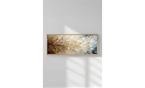 Tablou decorativ Re-Bloom, lemn masiv/MDF, multicolor, 50 x 120 cm