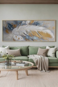 Tablou decorativ Re-Bloom, model pana, MDF/lemn masiv, multicolor, 50 x 120 cm - Img 2