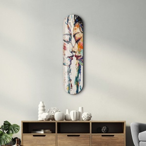 Tablou decorativ Re-Bloom, sticla securizata, multicolor, 20 x 80 cm - Img 5