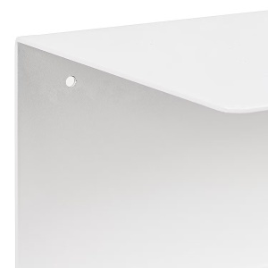 Targon set 2 rafturi perete 35x14x20 cm, metal vopsit pulbere, alb - Verificat A · Re-Bloom - Img 3
