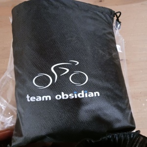 TeamObsidian husa bicicleta, ripstop impermeabil invelis PU, snururi strangere + catarame + plasa incarcare, pentru toate tipurile de biciclete - Verificat A · Re-Bloom - Img 7