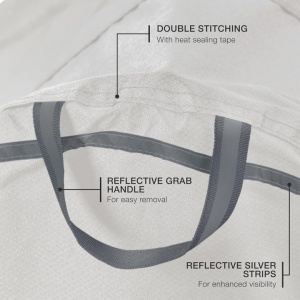 TeamObsidian husa protectie biciclete XXL, pentru 3 biciclete, poliester Oxford 300D, Gri - Verificat A · Re-Bloom - Img 5