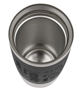 Termos calatorie Tefal Mug Fun K3081114, inox, 0.36 L, Negru – Inox, servire 360 grade, Resigilat, Grad A - Img 4
