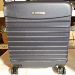 Troler cabina avion, Model Line, 4 roti duble cu rotatie 360°, maner telescopic, cifru, 55 x 36 x 20 cm, ABS, Bleumarin, Resigilat, Grad A - Img 5