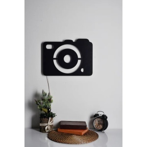 Wallity decor de perete LED Dani, MDF 2.7mm, 40x30 cm, 60 LED/m, adaptor 12V 1A, cablu 375 cm, 20.16W, negru - Verificat A · Re-Bloom - Img 4