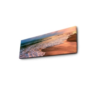 Wallxpert tablou canvas LED, 30x90 cm, panza piele de caprioara 100%, cadru lemn 3cm, iluminare LED, baterie 9V, multicolor - Verificat A · Re-Bloom - Img 2