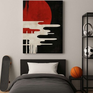 Wallxpert tablou decorativ canvas 50x70 cm, panza 100%, rama lemn 100% 2x3 cm, multicolor - Verificat A · Re-Bloom - Img 2