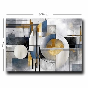 Wallxpert tablou decorativ canvas, 70x100 cm, panza 100% grosime 2.8mm, rama lemn pin 100%, multicolor - Verificat A · Re-Bloom - Img 4