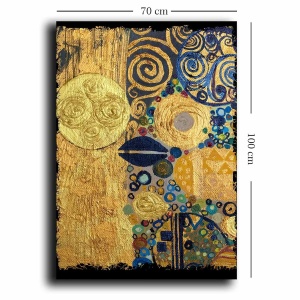 Wallxpert tablou decorativ canvas, 70x100 cm, panza 100% grosime 2.8mm, rama lemn pin 100%, multicolor - Verificat A · Re-Bloom - Img 2